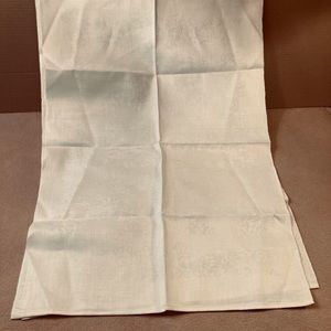 French Antique vintage pair linen jacquard tea towels, Paris established 1800’s